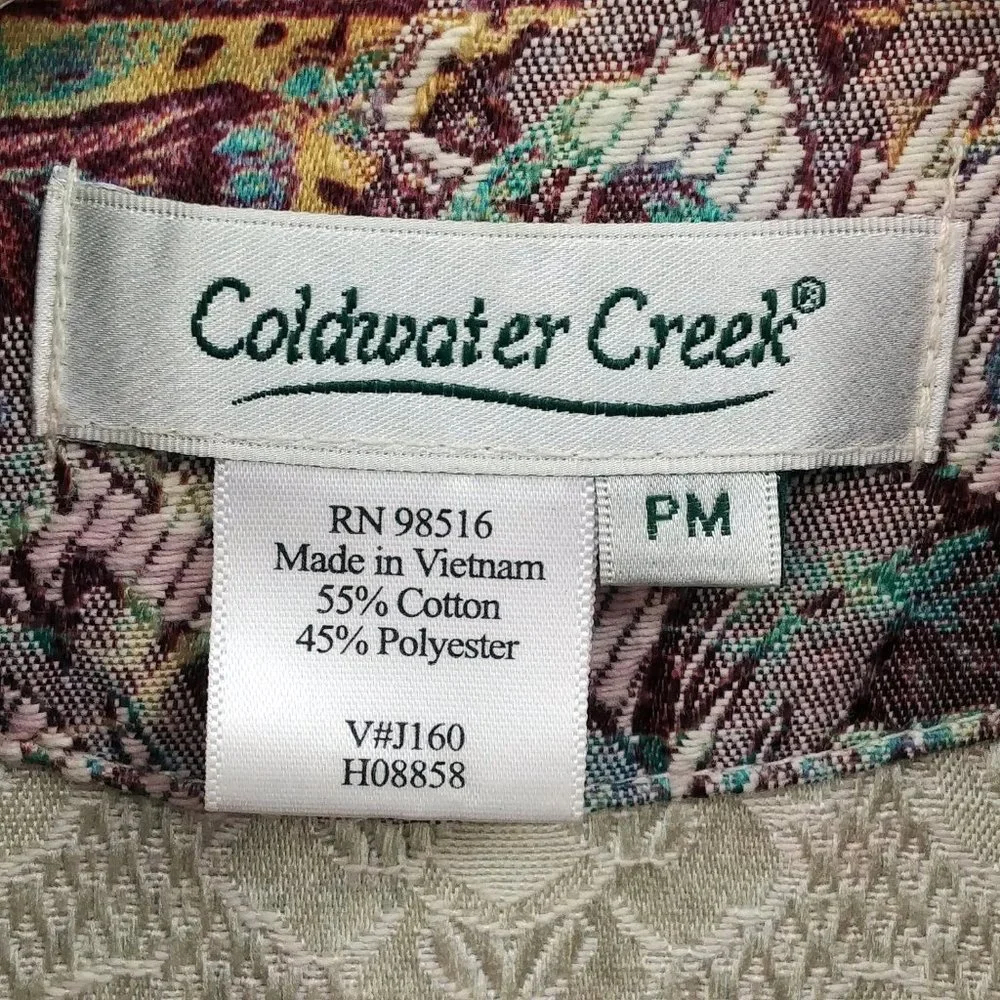 COLDWATER CREEK Lightweight Jacquard Cotton Jacket - Picture 6 of 6